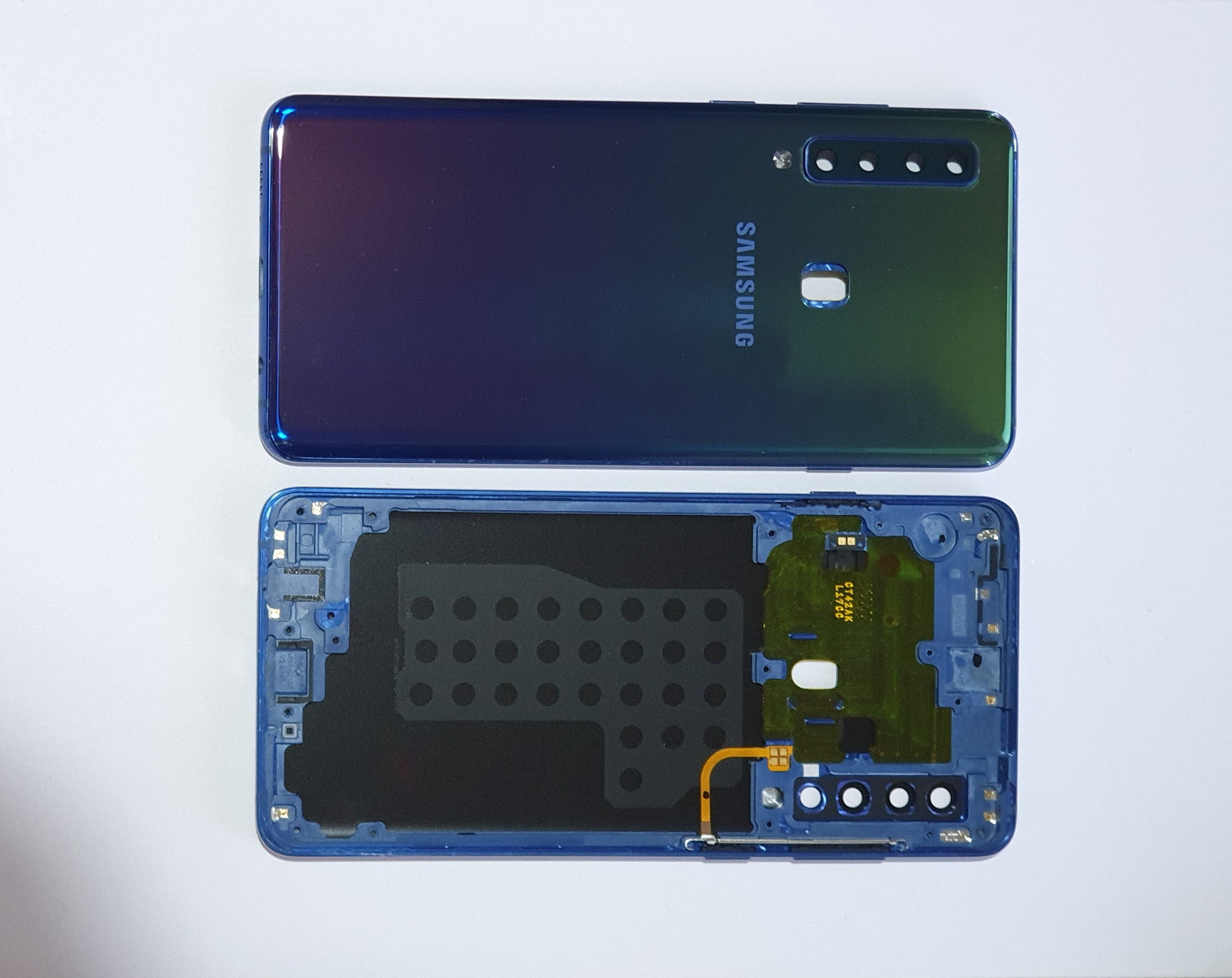 14 DAY Samsung Galaxy A9 A920F Battery Cover Back Housing Chassis Frame Fascia 100% Original Genuine Blue LIKE NEW