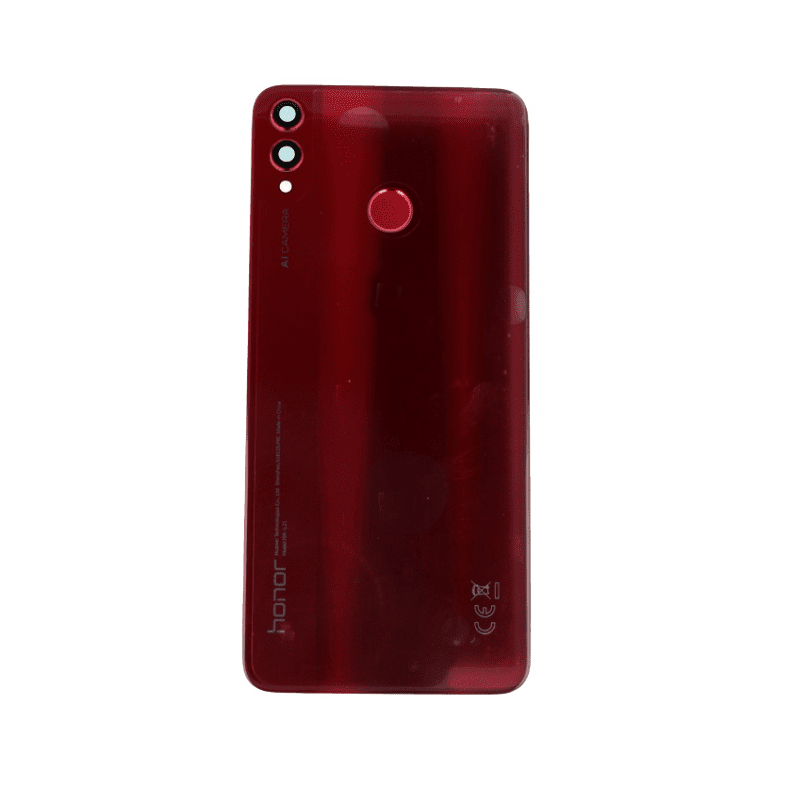 14 DAY Huawei Honor 8X JSN-L21 Back Rear Battery Cover Original Genuine Complete Replacement Red + Fingerprint Reader LIKE NEW