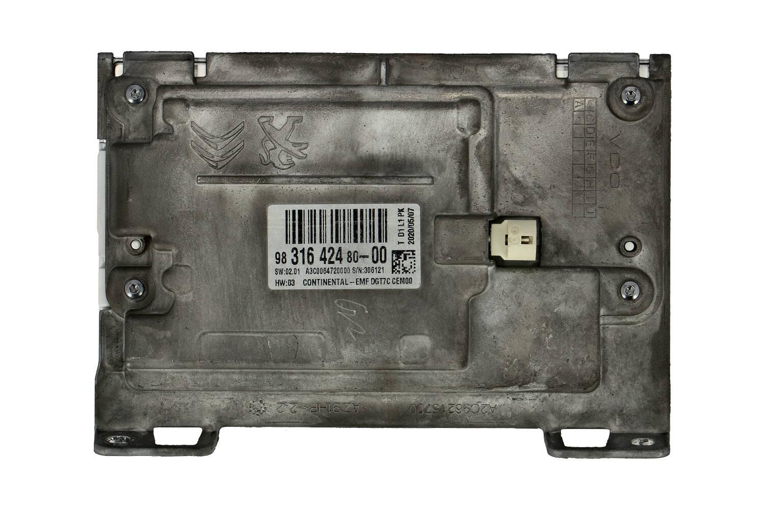 Citroen C4 2016 - 2019 Head Unit Sat Navigation Touch Screen Digitzer Display Media Unit Continental Replacement