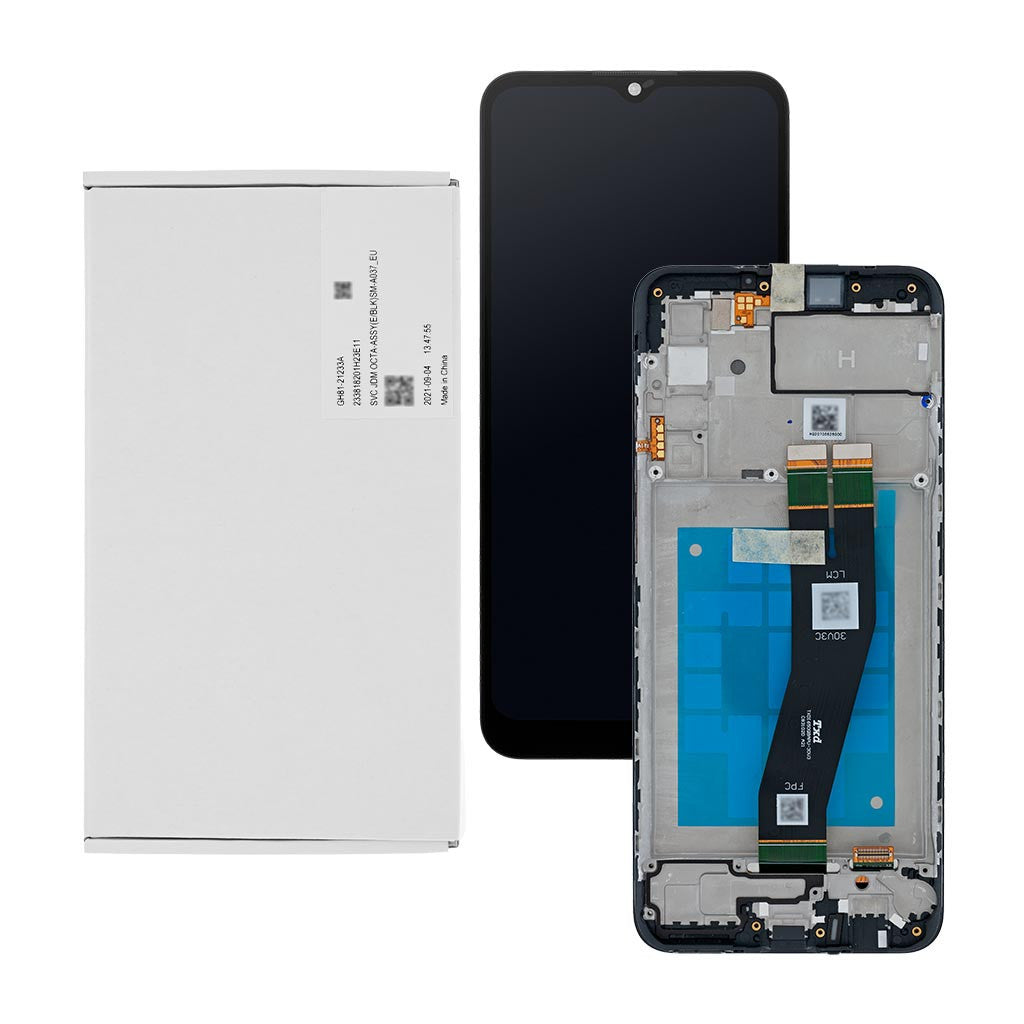 Samsung Galaxy A03s A037 EU/UK Lcd Touch Screen Display Complete Original Genuine Black Replacement