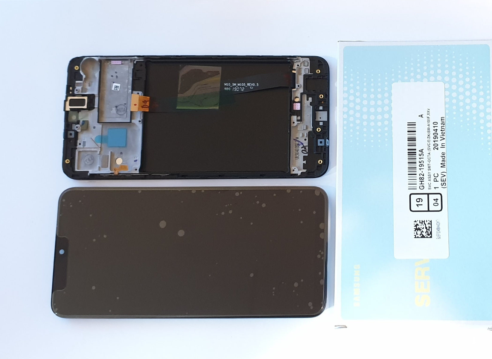 Samsung Galaxy A10 A105 SM-A105F Lcd Touch Screen Display Complete Original Genuine Black Replacement NON EU NON UK PHONE