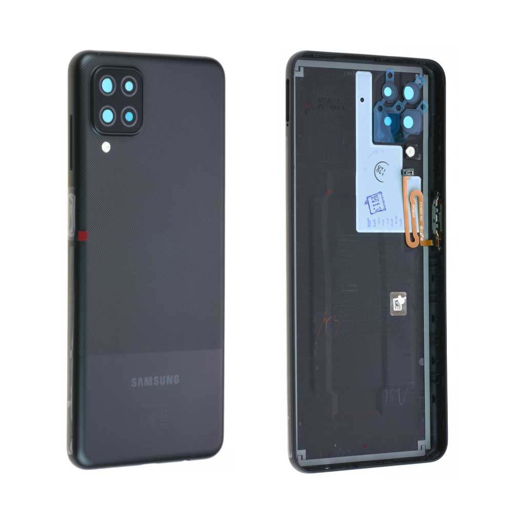 Samsung Galaxy A12 SM-A125 Battery Cover Back Housing Fascia 100% Original Genuine Phantom Black New Replacement