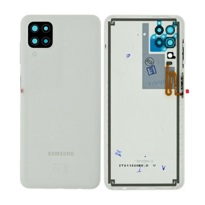 Samsung Galaxy A12 SM-A125 Battery Cover Back Housing Fascia 100% Original Genuine Phantom White New Replacement