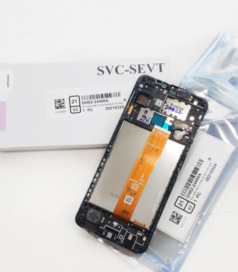Samsung Galaxy A12 A125 Lcd Touch Screen Display Complete Original Genuine Black Replacement