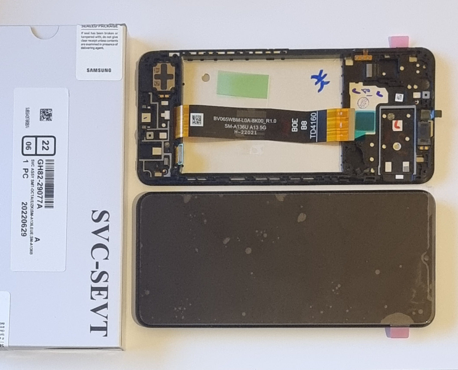 Samsung Galaxy A13 5G A136 Lcd Touch Screen Display Complete Original Genuine Black Replacement