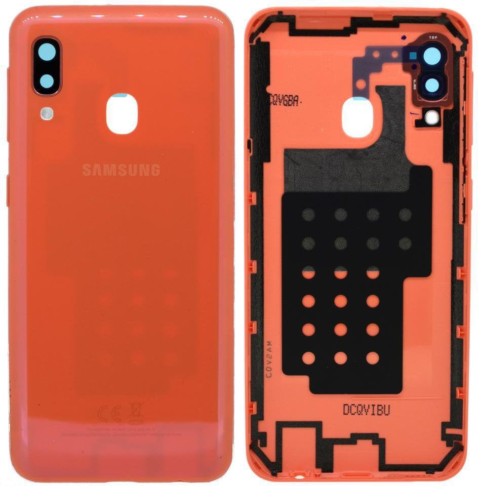Samsung Galaxy A20e A202F Battery Cover Back Housing Fascia 100% Original Genuine From Samsung UK Coral LIKE NEW