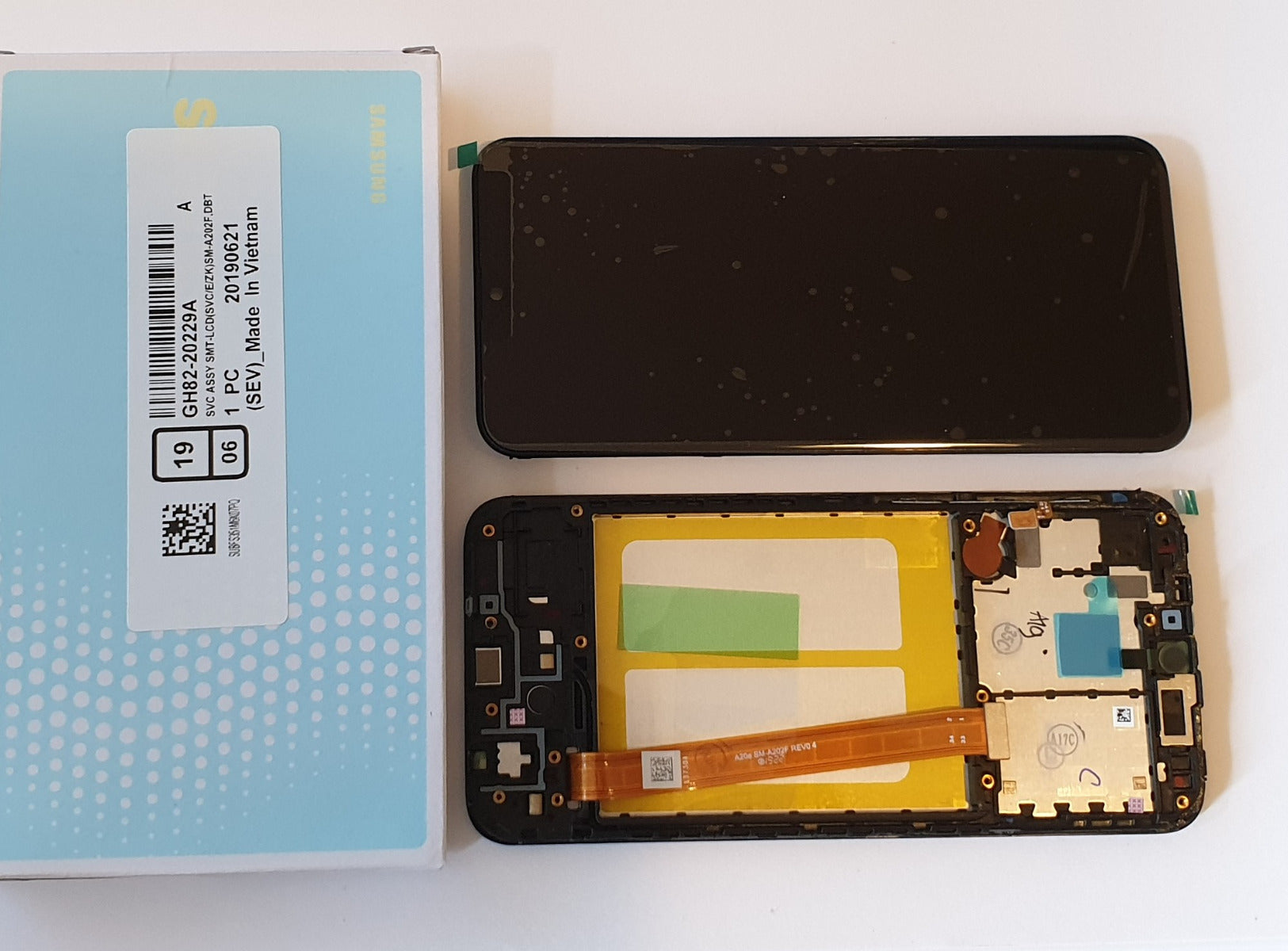 Samsung Galaxy A20E A202 SM-A202F Lcd Touch Screen Display Complete Original Genuine Black Replacement
