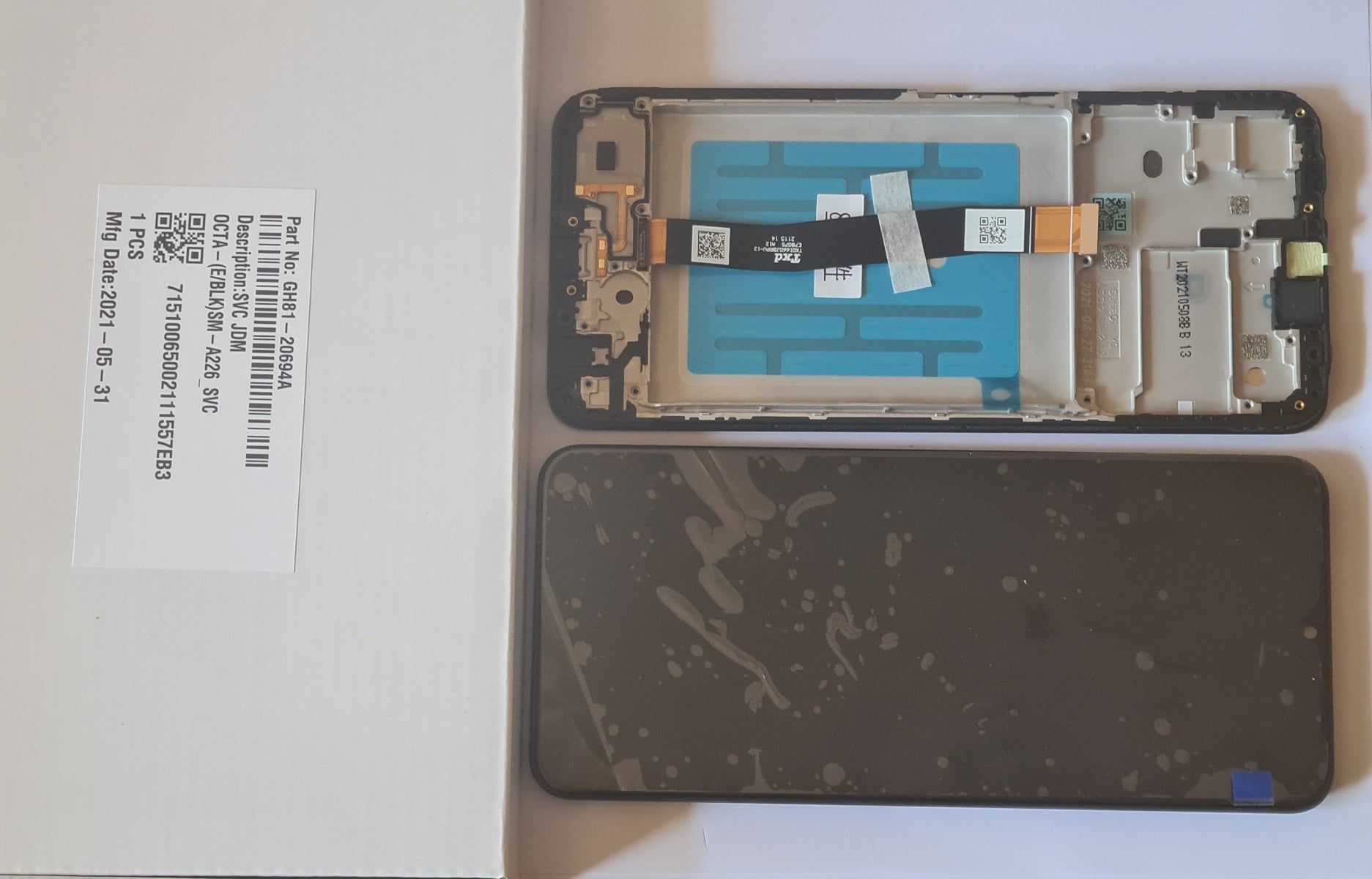 Samsung Galaxy A22 5G SM-A226 Lcd Touch Screen Display Complete Original Genuine Black Replacement