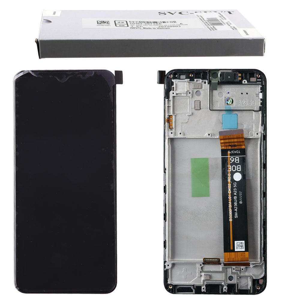 Samsung Galaxy A23 5G A236 Lcd Touch Screen Display Complete Original Genuine Black Replacement