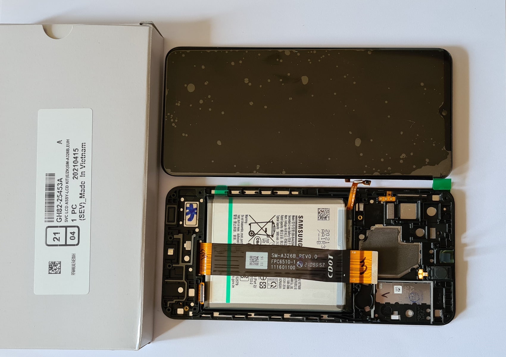 Samsung Galaxy A32 A326 5G Lcd Touch Screen Display Complete Original Genuine Black Replacement + Battery