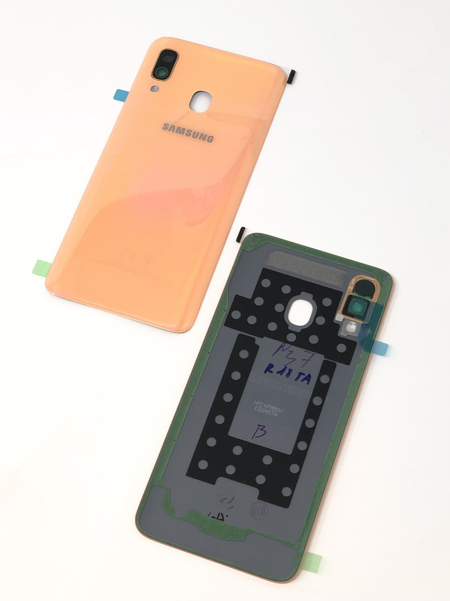 14 DAY Samsung Galaxy A40 A405F Battery Cover Back Housing Fascia 100% Original Genuine From Samsung UK Coral LIKE NEW