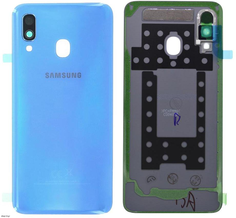 14 DAY Samsung Galaxy A40 A405F Battery Cover Back Housing Fascia 100% Original Genuine Blue LIKE NEW