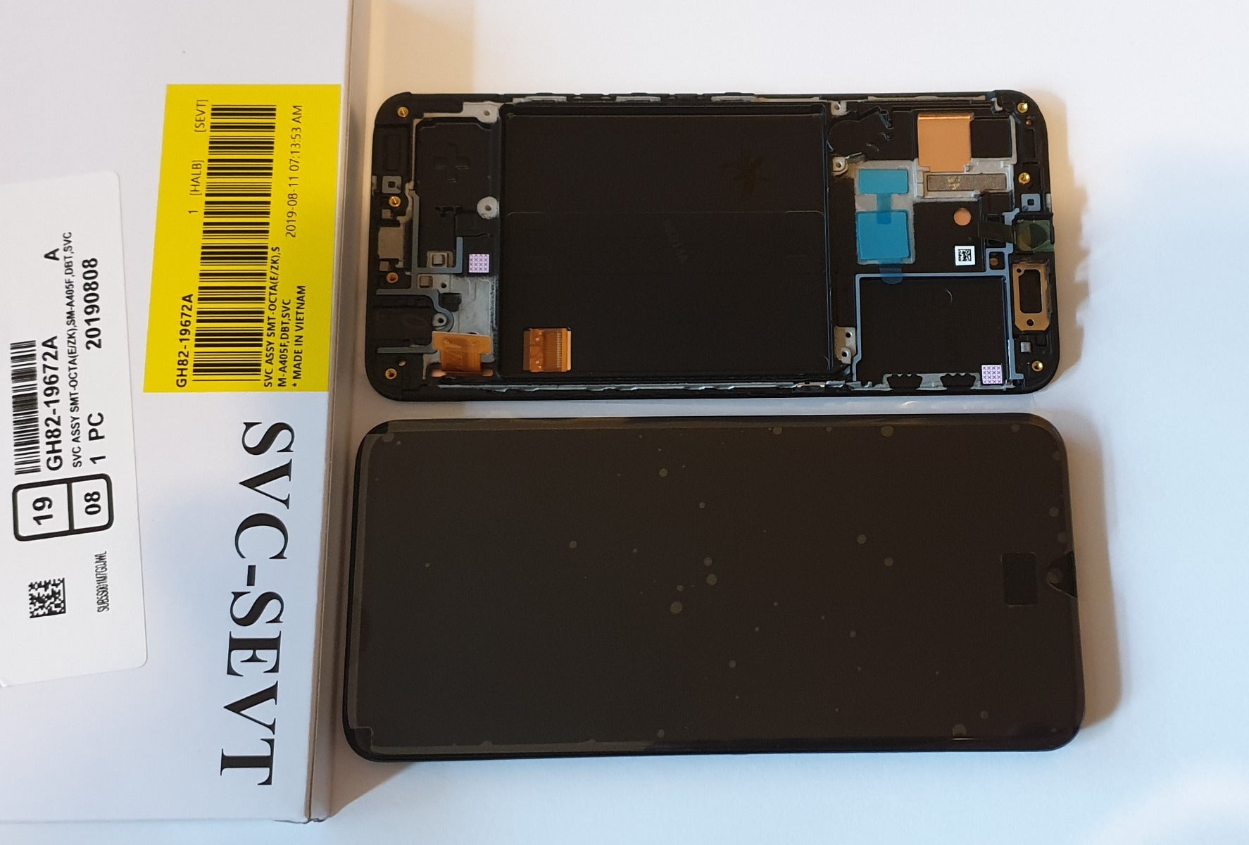 Samsung Galaxy A40 A405 SM-A405F Lcd Touch Screen Display Complete Original Genuine Black Replacement