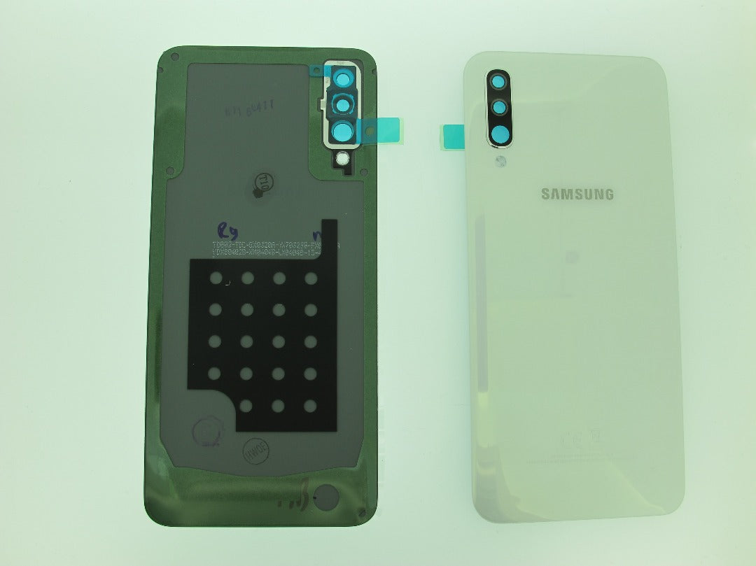 14 DAY Samsung Galaxy A50 A505F Battery Cover Back Housing Fascia 100% Original Genuine White LIKE NEW