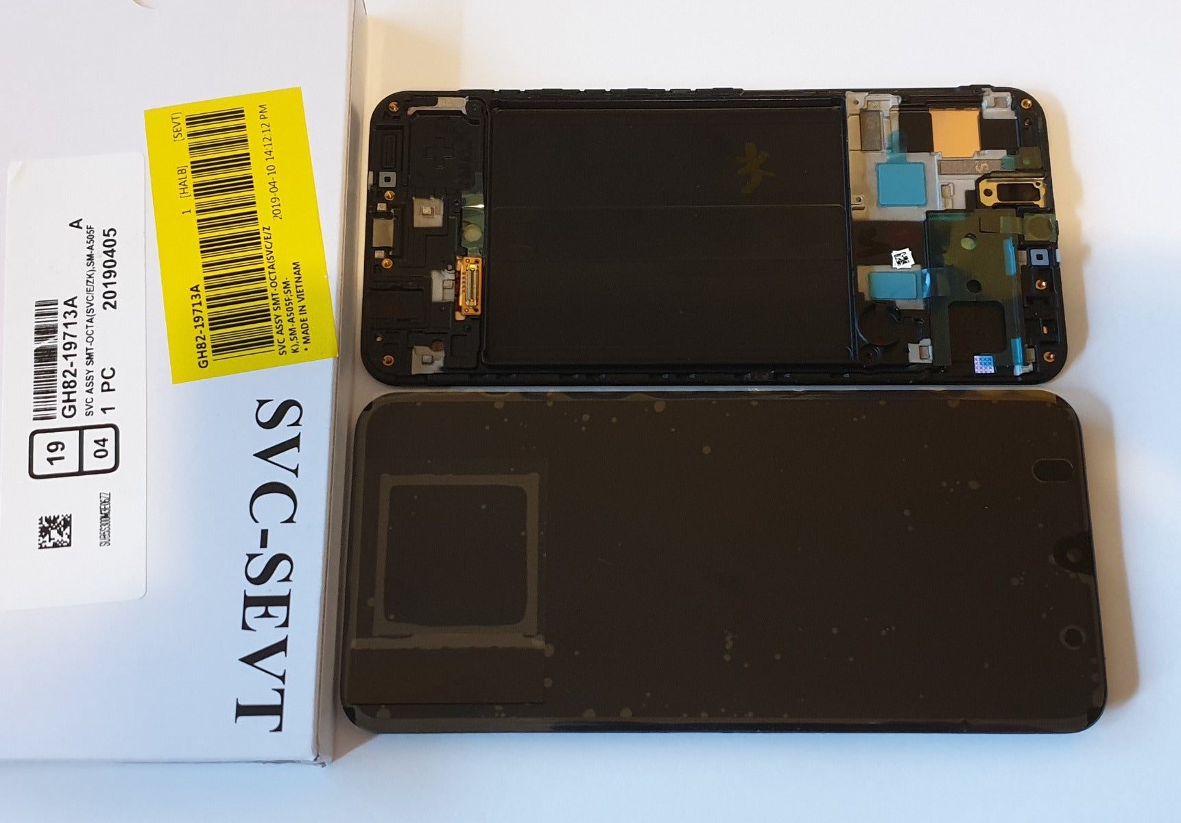 Samsung Galaxy A50 A505 SM-A505F Lcd Touch Screen Display Complete Original Genuine Black Replacement