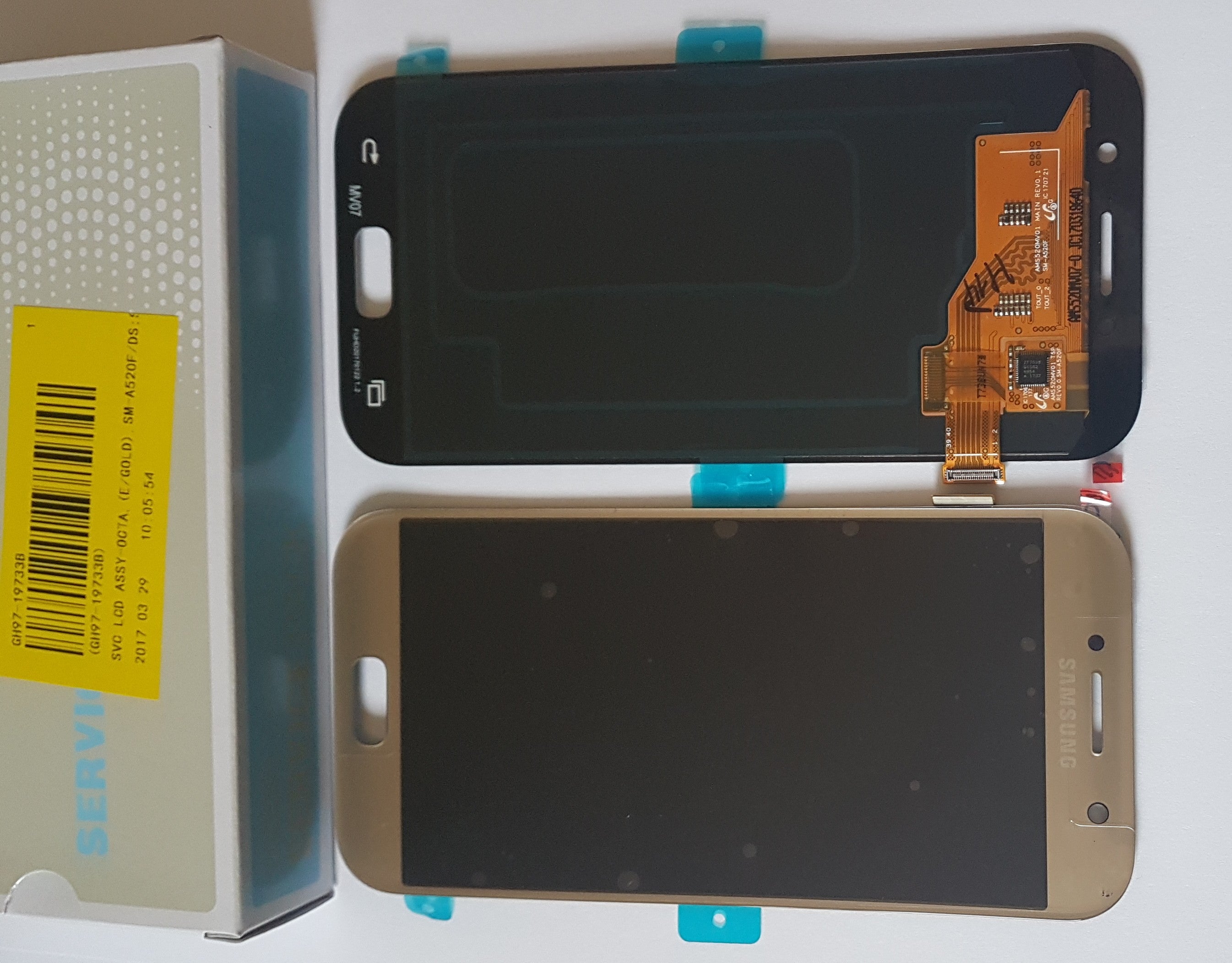 Samsung Galaxy A5 2017 SM-A520F Lcd Touch Screen Display Complete Original Genuine Gold Replacement