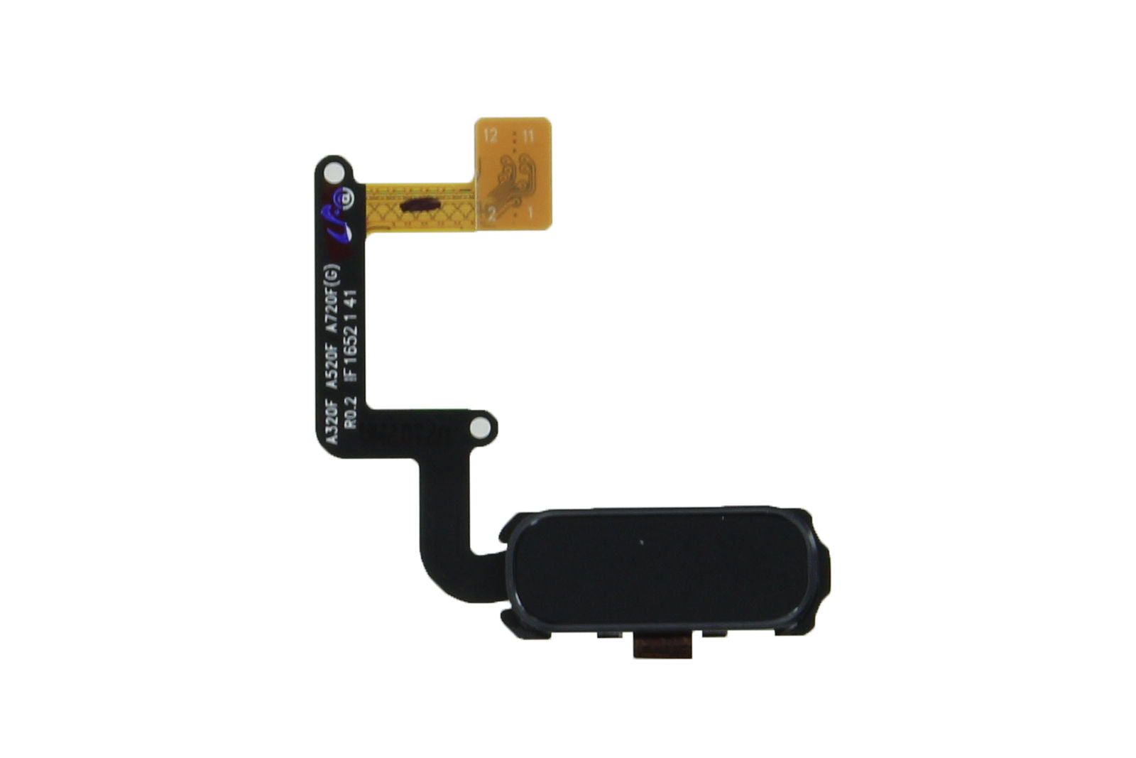 Samsung Galaxy A3 2017 A320F Home Button Switch Flex Ribbon Cable Fingerpint Reader Original Genuine Black