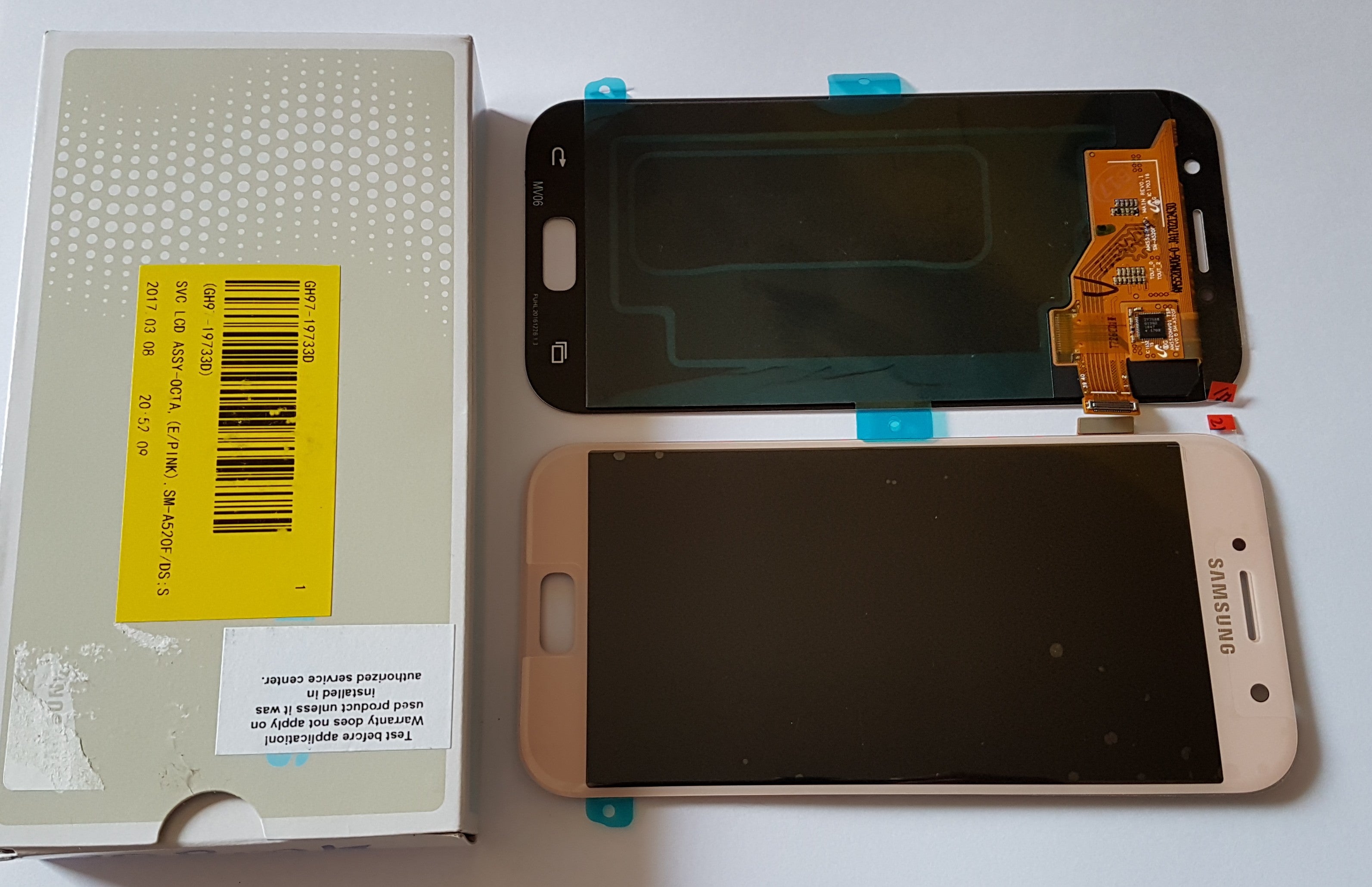 Samsung Galaxy A5 2017 SM-A520F Lcd Touch Screen Display Complete Original Genuine Pink Replacement
