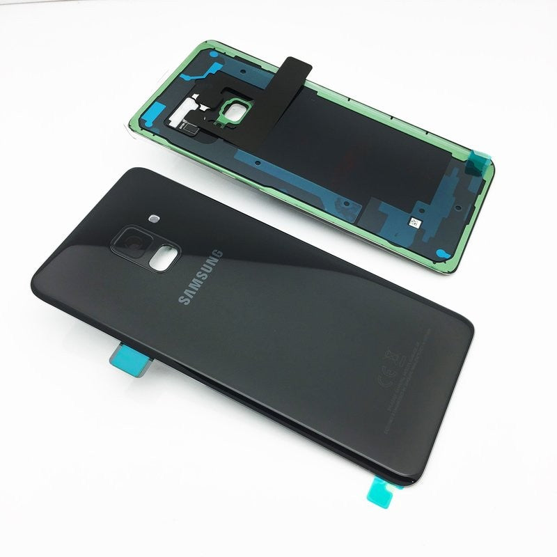 14 DAY Samsung Galaxy A8 A530 Battery Cover Back Fascia 100% Original Genuine + Fingerprint Reader Black LIKE NEW