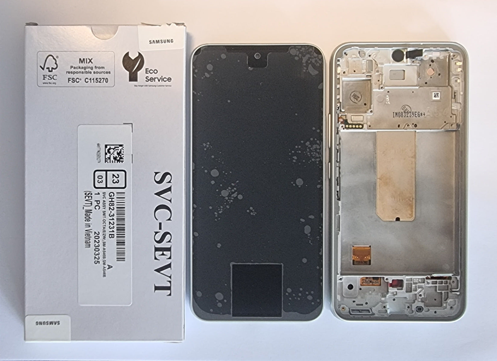 Samsung Galaxy A54 5G A546 Lcd Touch Screen Display Complete Original Genuine White Replacement