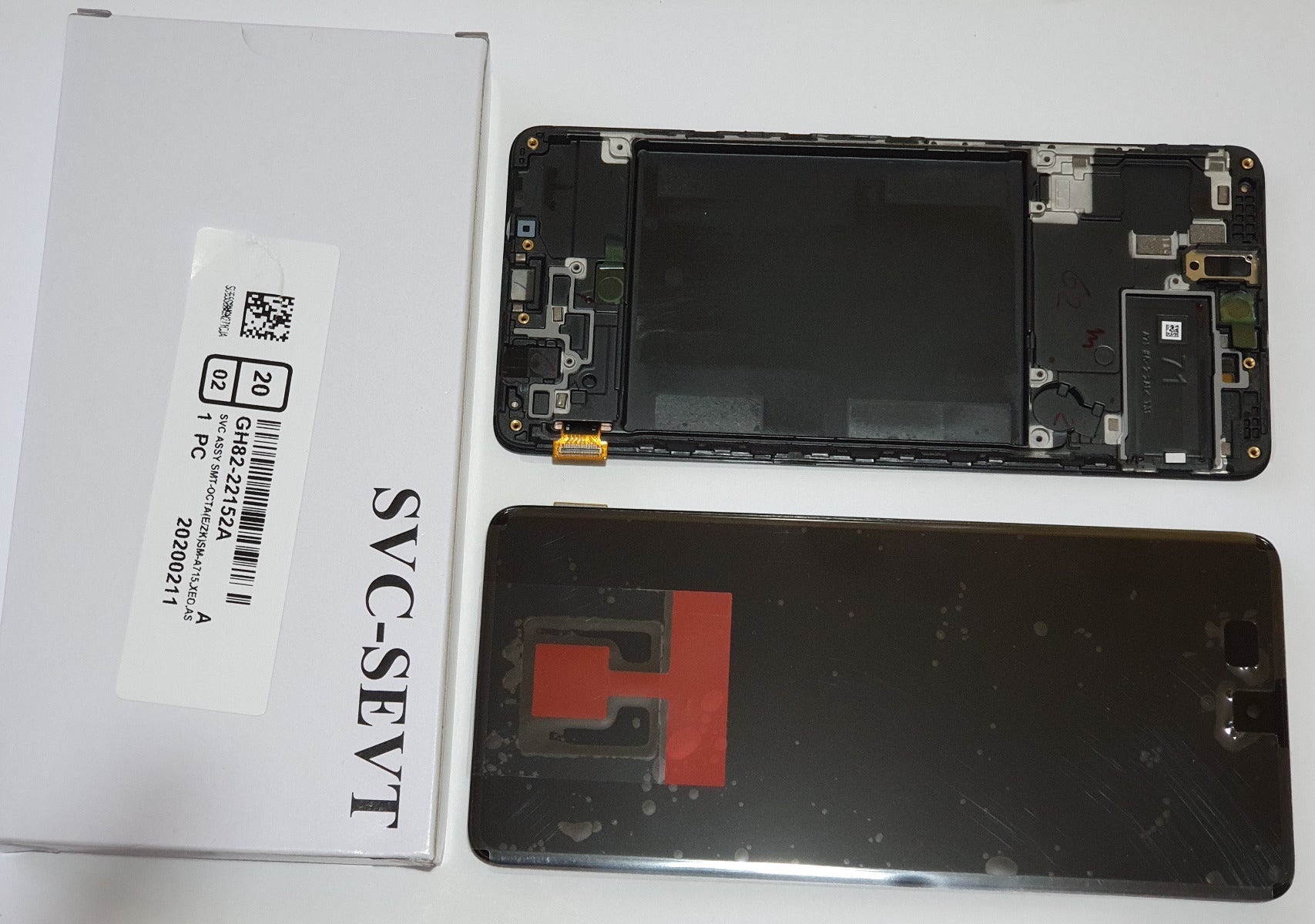 Samsung Galaxy A71 A715 SM-A715F Lcd Touch Screen Display Complete Original Genuine Black Replacement