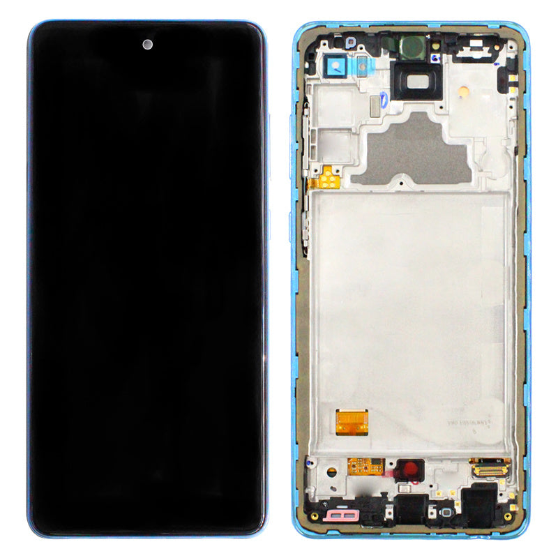 Samsung Galaxy A72 A725 Lcd Touch Screen Display Complete Original Genuine Blue Replacement