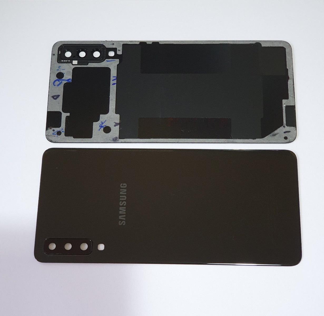 14 DAY Samsung Galaxy A7 2018 A750 Battery Cover Back Housing Fascia 100% Original Genuine Black LIKE NEW