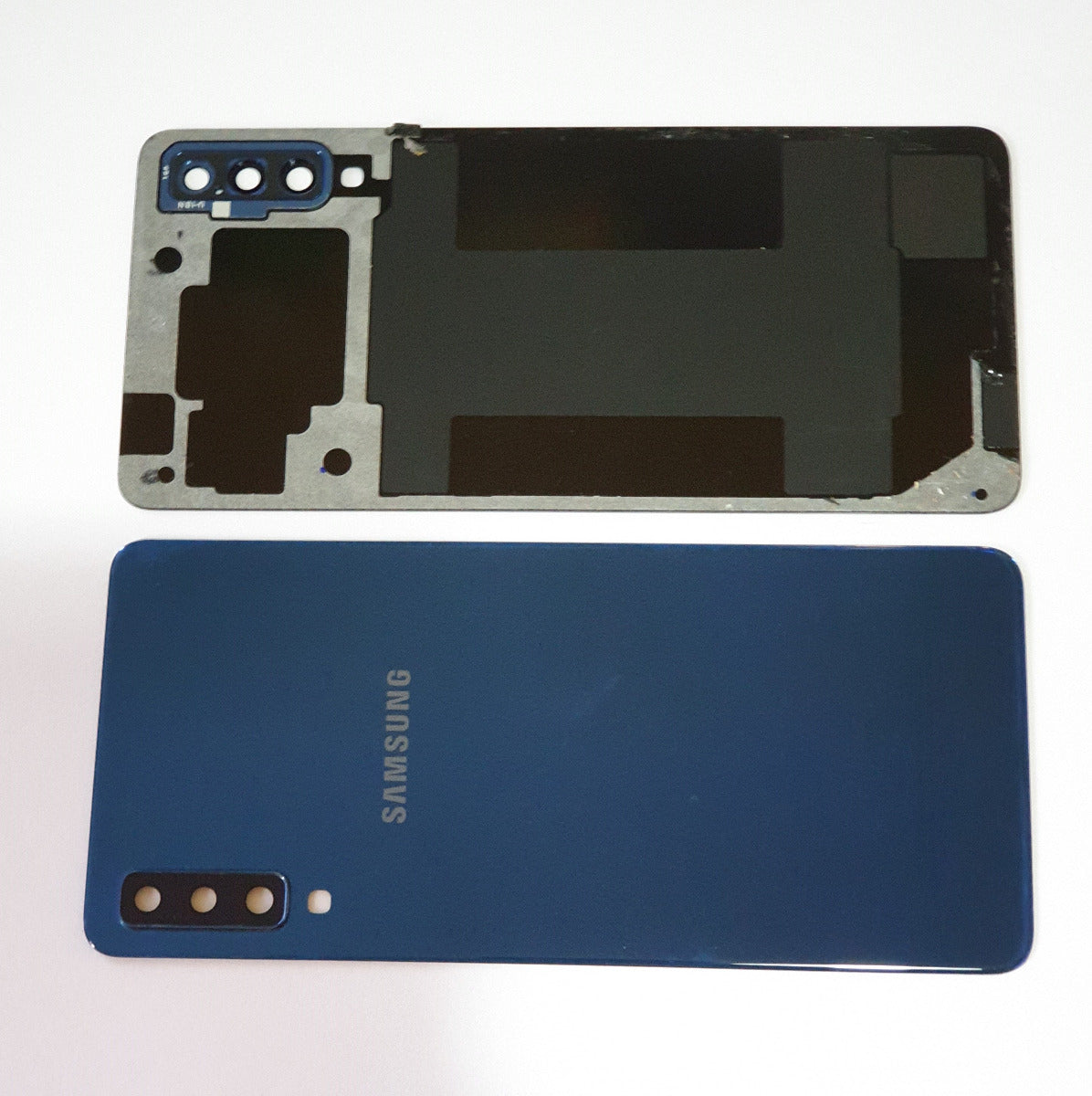 14 DAY Samsung Galaxy A7 2018 A750 Battery Cover Back Housing Fascia 100% Original Genuine Blue LIKE NEW