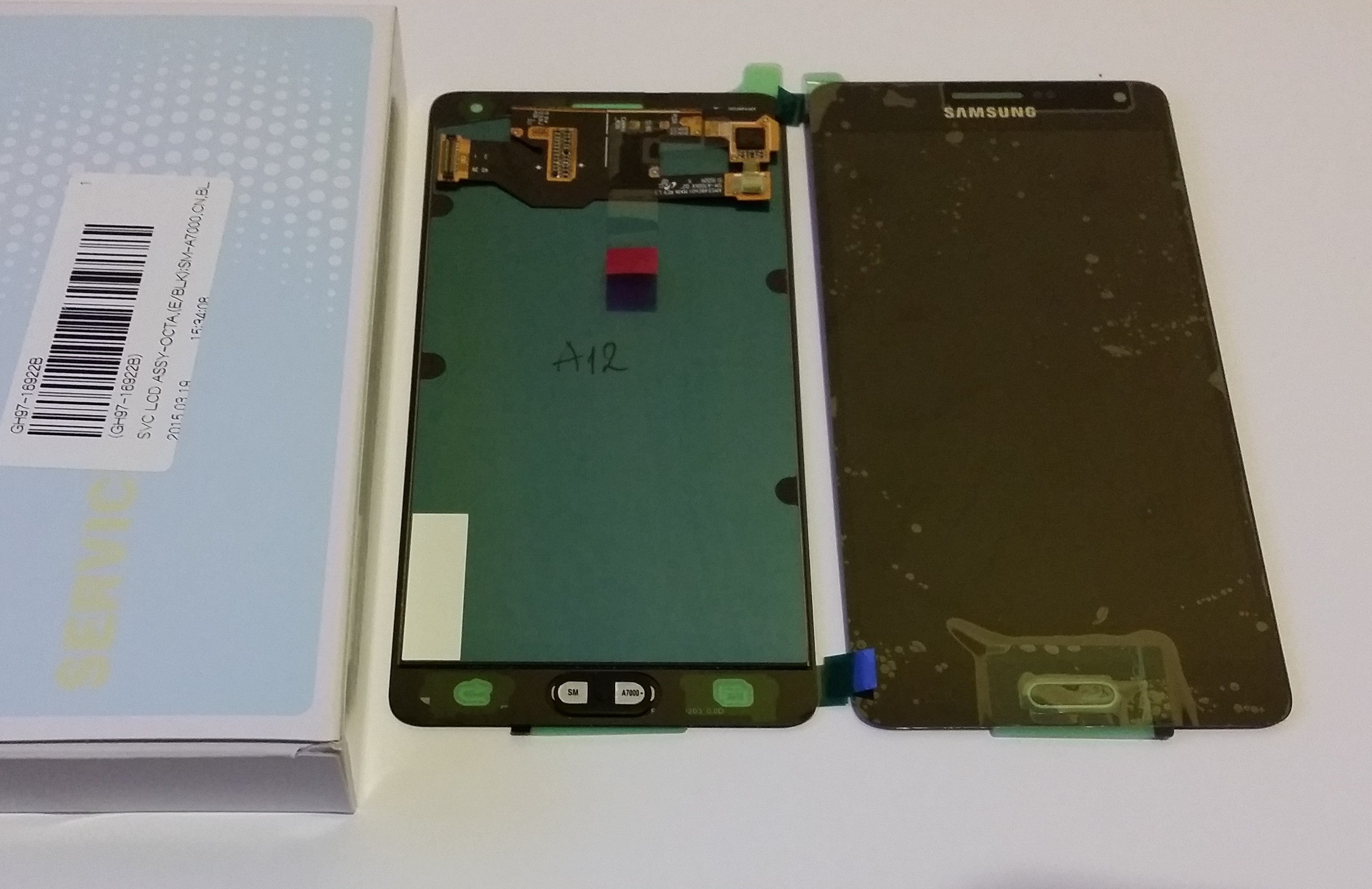 Samsung Galaxy A7 SM-A700 Lcd Touch Screen Display Complete Original Genuine Black