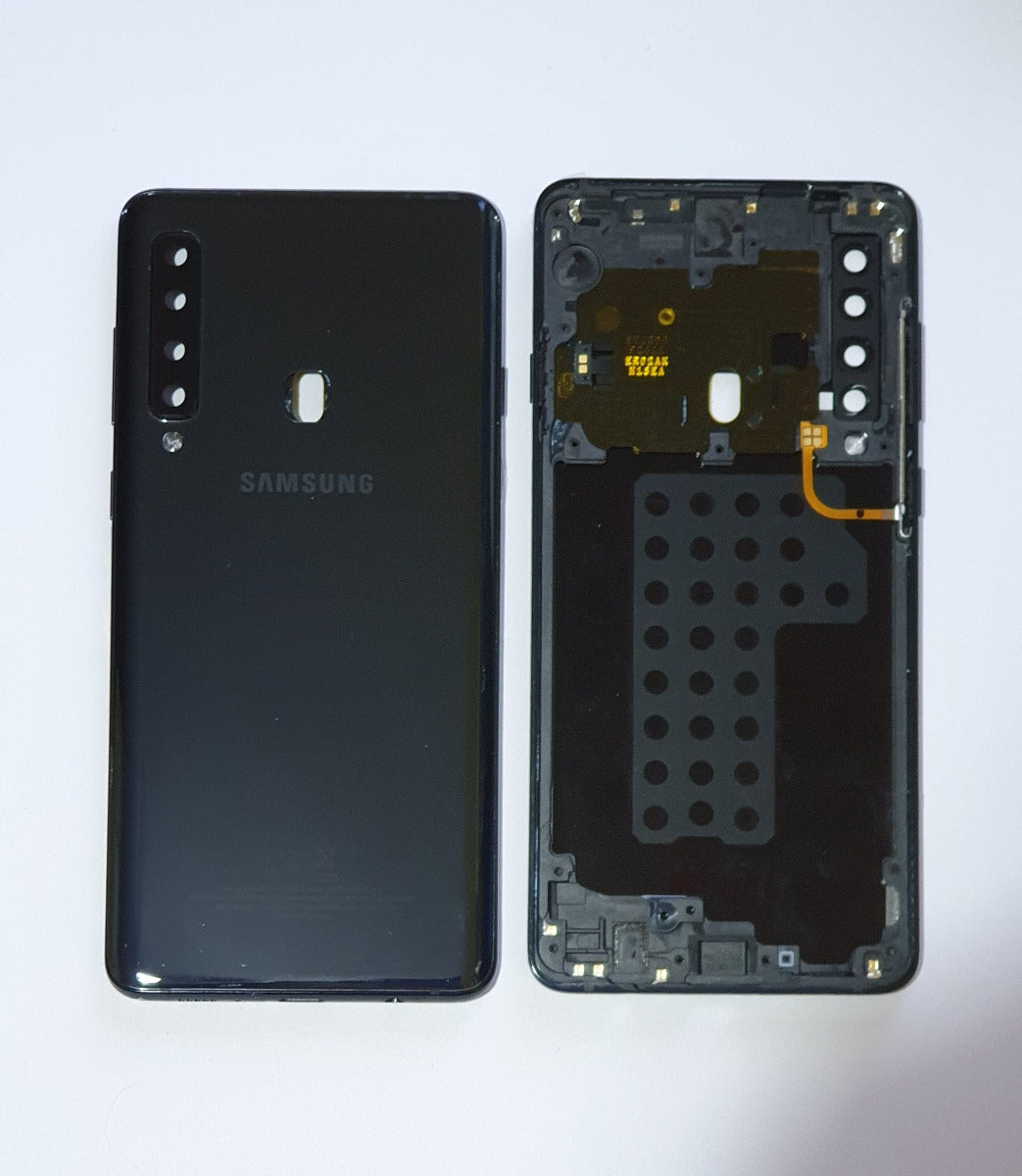 14 DAY Samsung Galaxy A9 A920F Battery Cover Back Housing Chassis Frame Fascia 100% Original Genuine Black LIKE NEW