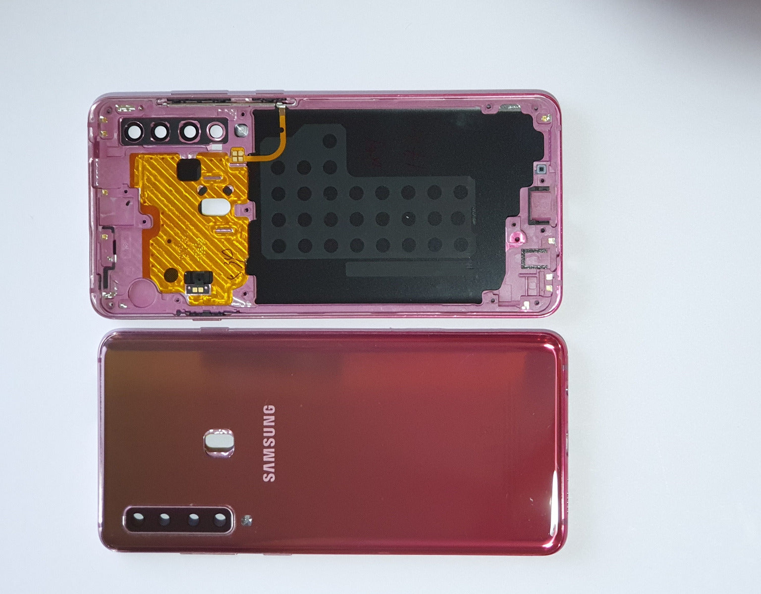14 DAY Samsung Galaxy A9 A920F Battery Cover Back Housing Chassis Frame Fascia 100% Original Genuine Pink LIKE NEW