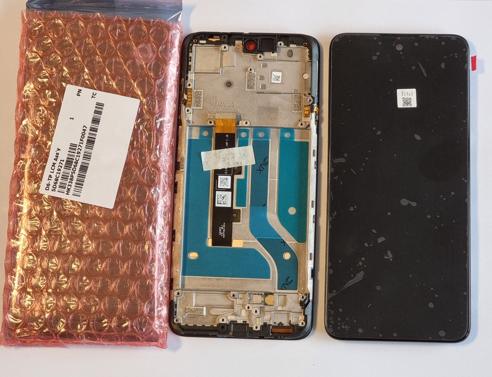 Motorola Edge 20 lite XT2139 Lcd Touch Screen Display Complete Original Genuine Black Replacement