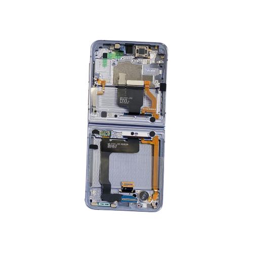 Samsung Galaxy Flip4 5G SM-F721 Lcd Touch Screen Display Complete Original Genuine Blue With Frame
