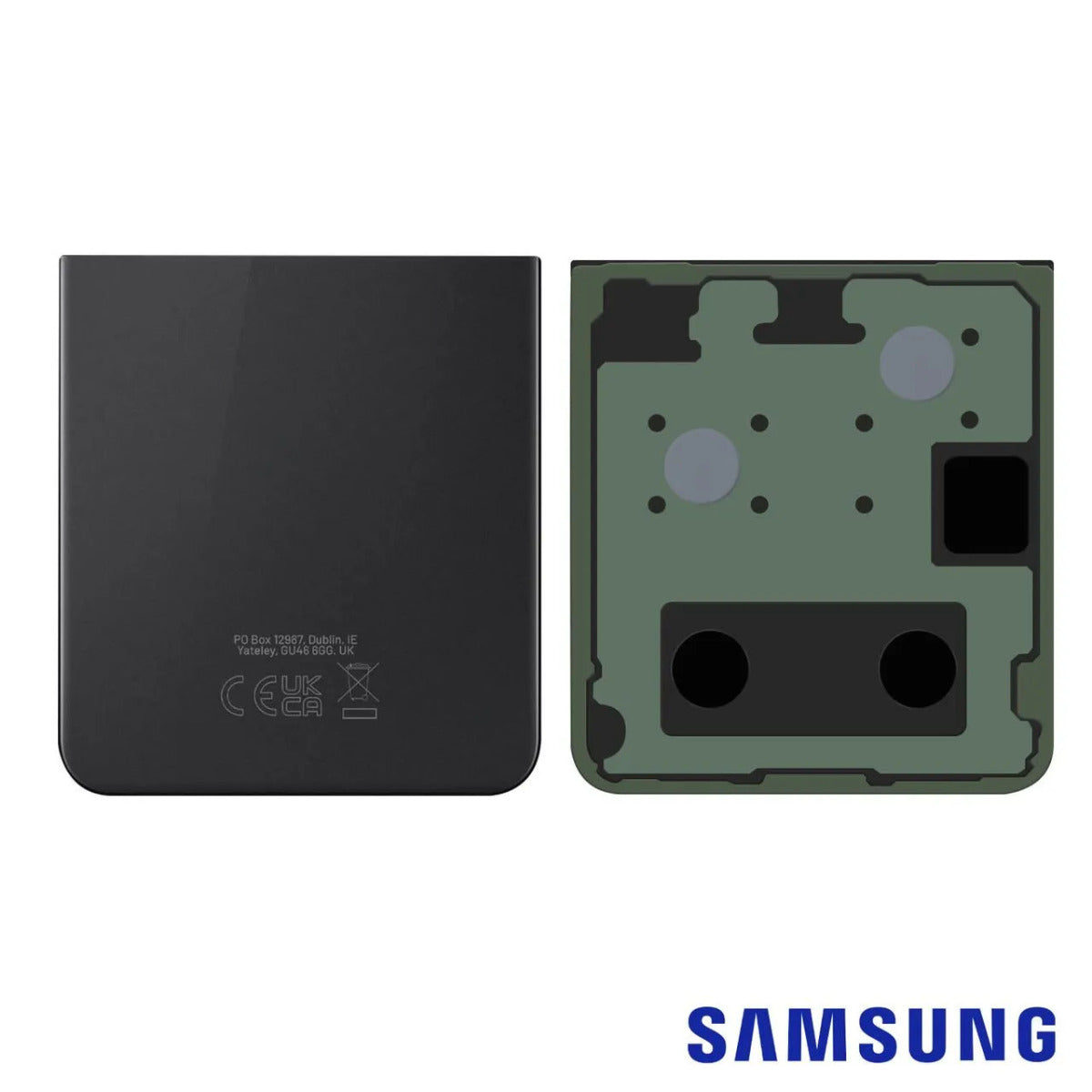Samsung Galaxy Z Flip5 5G SM-F731 Battery Cover Back Housing Fascia 100% Original Genuine From Samsung Graphite Black