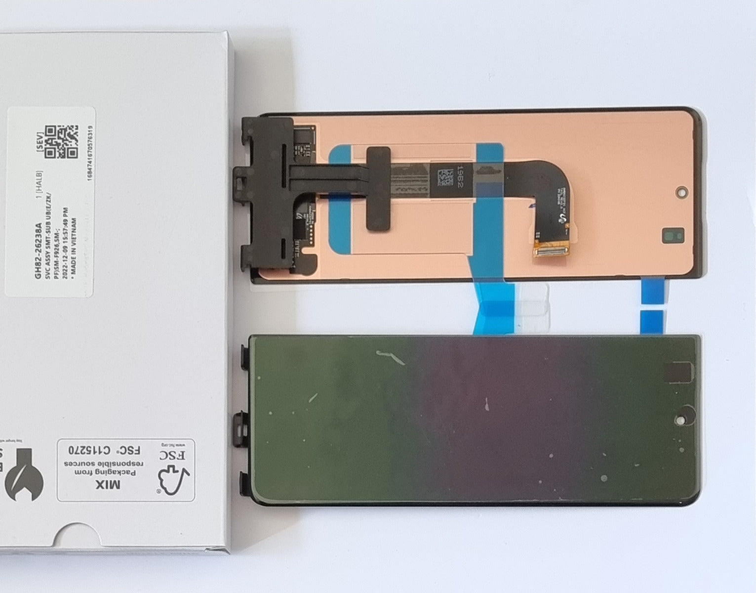 Samsung Galaxy Z Fold3 5G SM-F926 Outer Small Front Lcd Screen Display 100% Original Genuine From Samsung