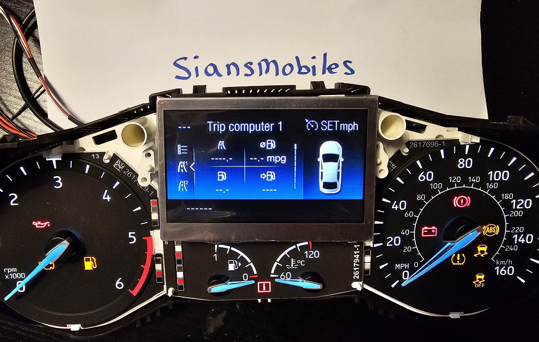 Ford Kuga 2013 - 2019 Lcd Screen Digitial Display Dash Speedometer Cluster Replacement 4.2"