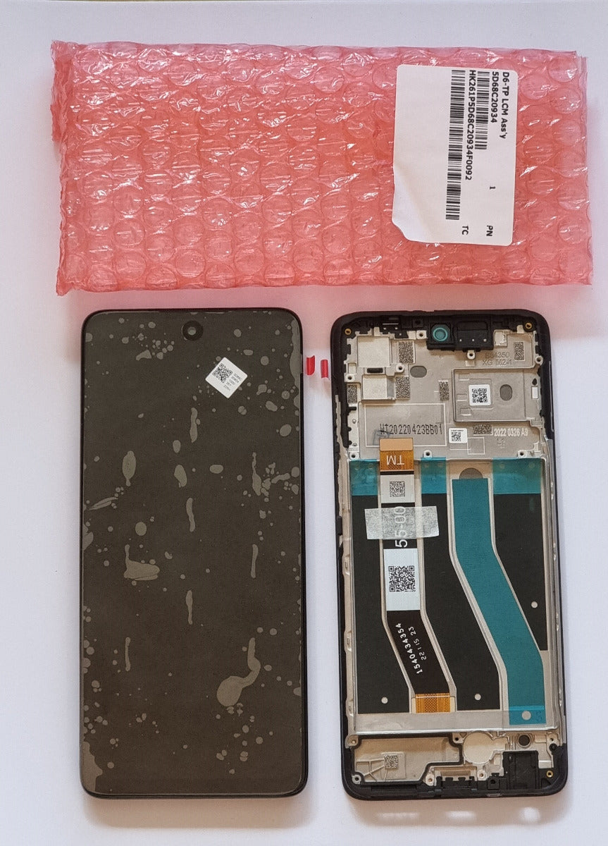 Motorola Edge 30 Neo XT2245 Lcd Touch Screen Display Complete Original Genuine Grey Black Replacement