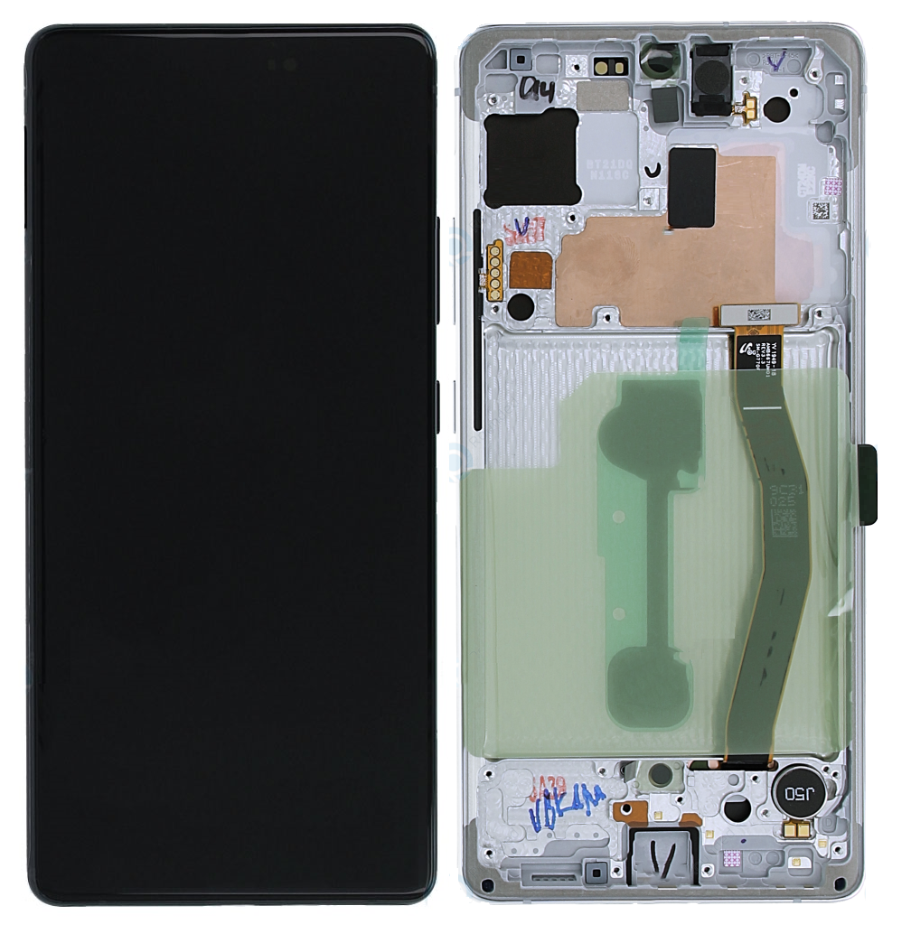 Samsung Galaxy S10 Lite SM-G770F Lcd Touch Screen Display Complete Original Genuine White With Frame