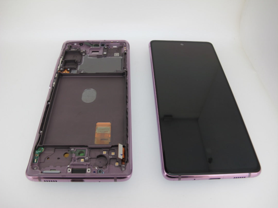 Samsung Galaxy S20 FE 4G G780 Lcd Touch Screen Display Complete Original Genuine Cloud Lavender With Frame