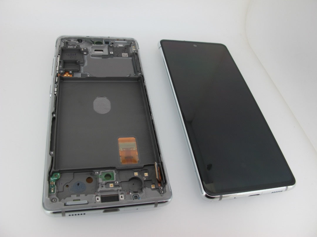 Samsung Galaxy S20 FE G781 Lcd Touch Screen Display Complete Original Genuine White With Frame