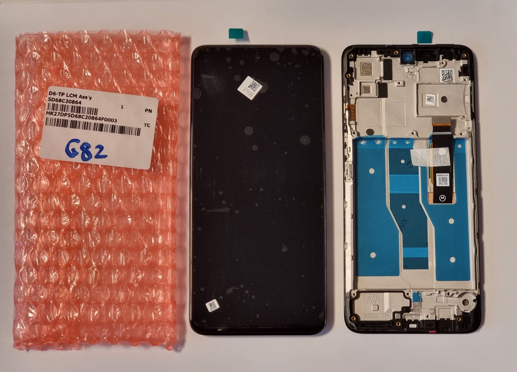 Motorola G82 XT2225 Lcd Touch Screen Display Complete Original Genuine Black Replacement