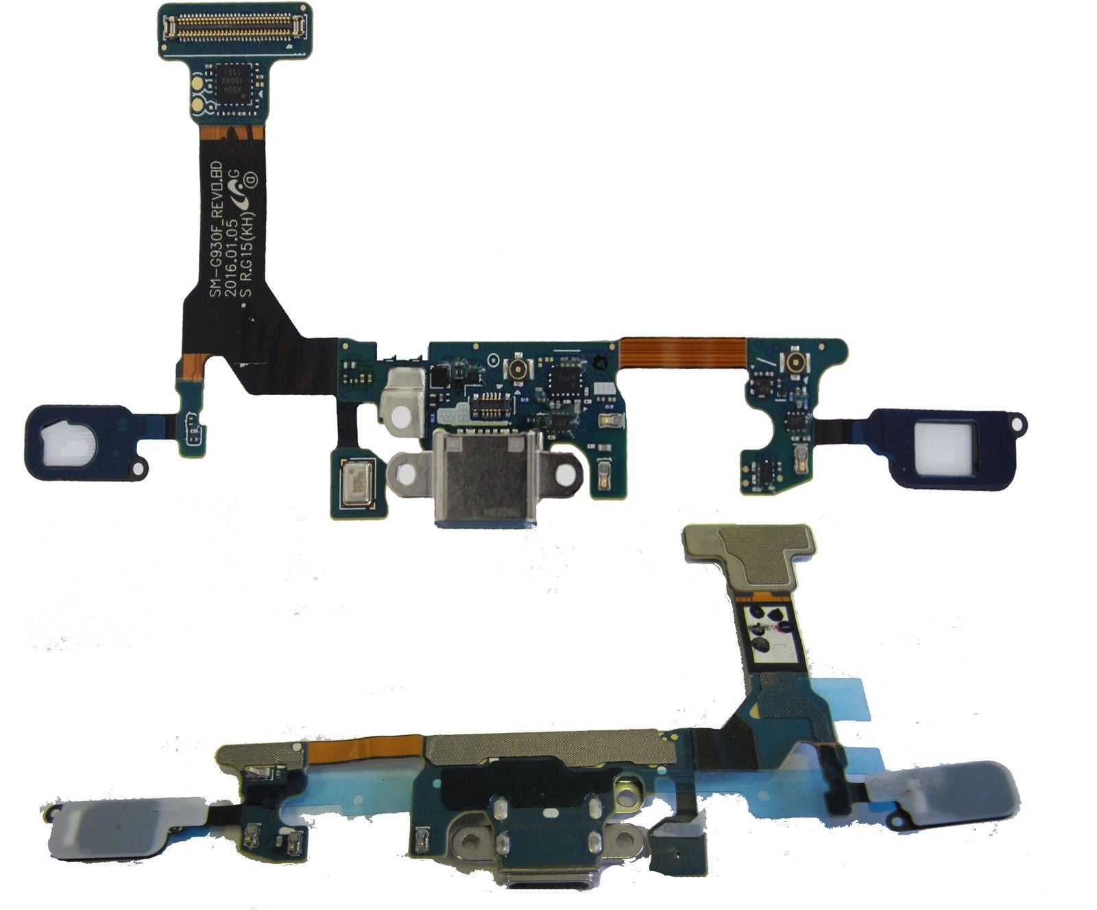 Samsung Galaxy S7 SM-G930F Charging Port Cable Keypad Membrane Flex Microphone Usb Original Genuine