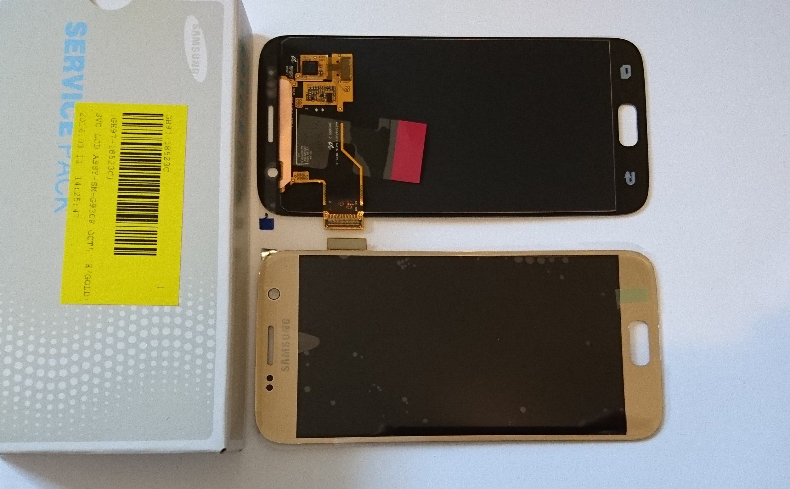 Samsung Galaxy S7 SM-G930F Lcd Touch Screen Display Complete Original Genuine Gold