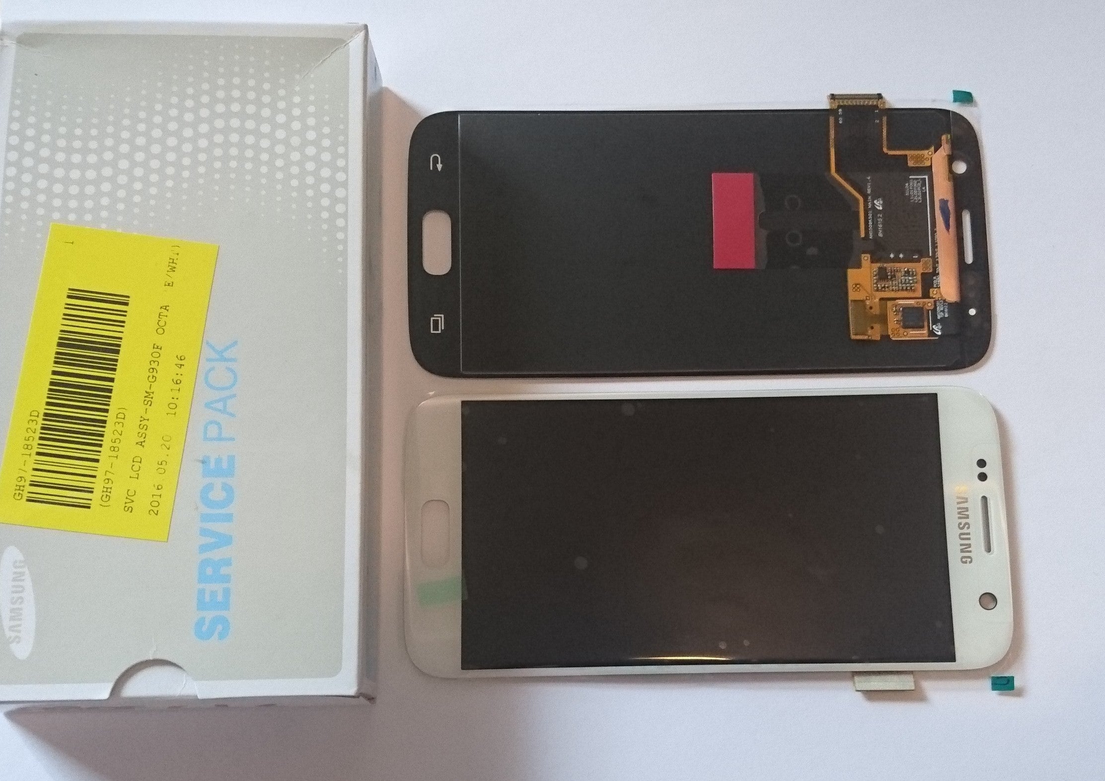 Samsung Galaxy S7 SM-G930F Lcd Touch Screen Display Complete Original Genuine White