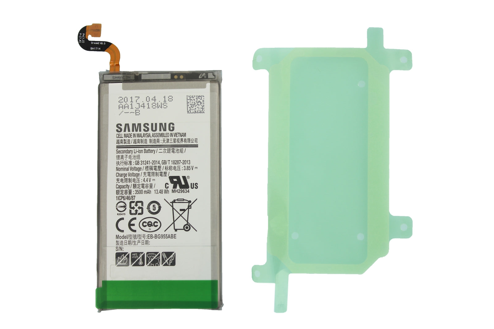 Samsung Galaxy S8+ S8 Plus G955F Battery 3500 mAh 100% Original Genuine Replacement Bought From Samsung UK Service