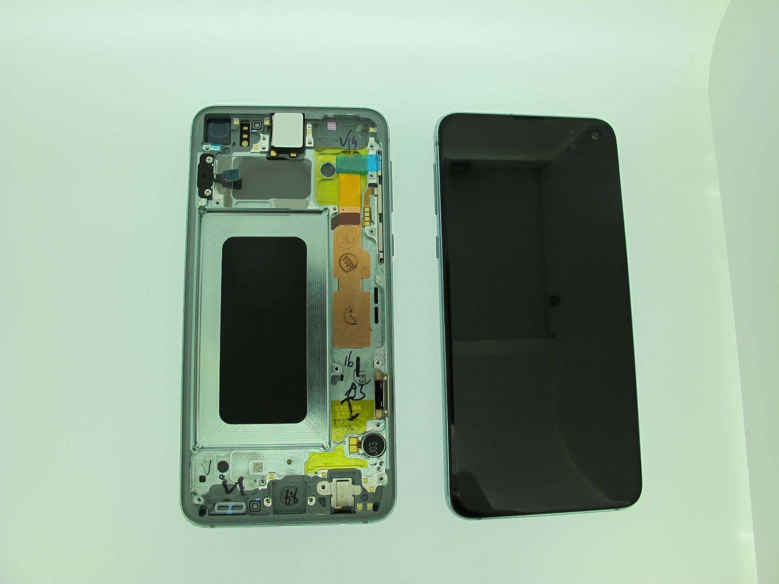 Samsung Galaxy S10E SM-G970F Lcd Touch Screen Display Complete Original Genuine Prism Green With Frame
