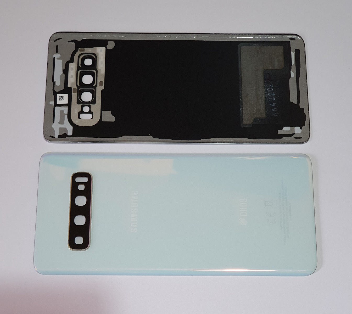 14 DAY Samsung Galaxy S10 G973F Battery Cover Back Housing Fascia 100% Original Genuine From Samsung UK Prism White LIKE NEW