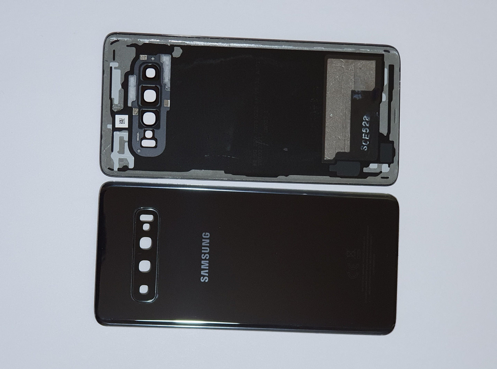 14 DAY Samsung Galaxy S10 G973F Battery Cover Back Housing Fascia 100% Original Genuine From Samsung UK Prism Black LIKE NEW