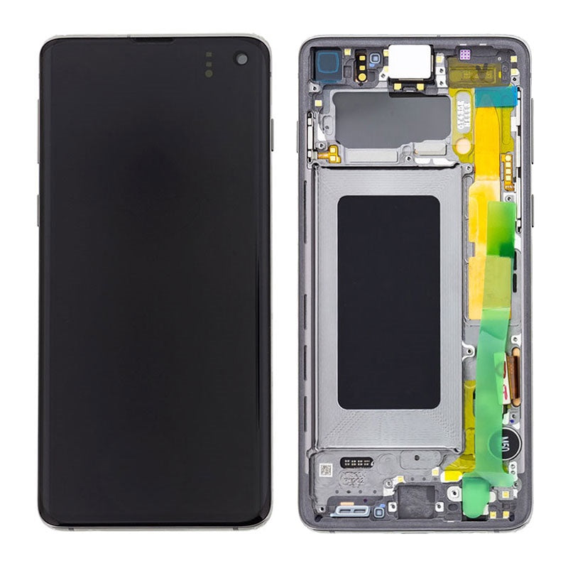 Samsung Galaxy S10 5G SM-G977F Lcd Touch Screen Display Complete Original Genuine Majestic Black With Frame