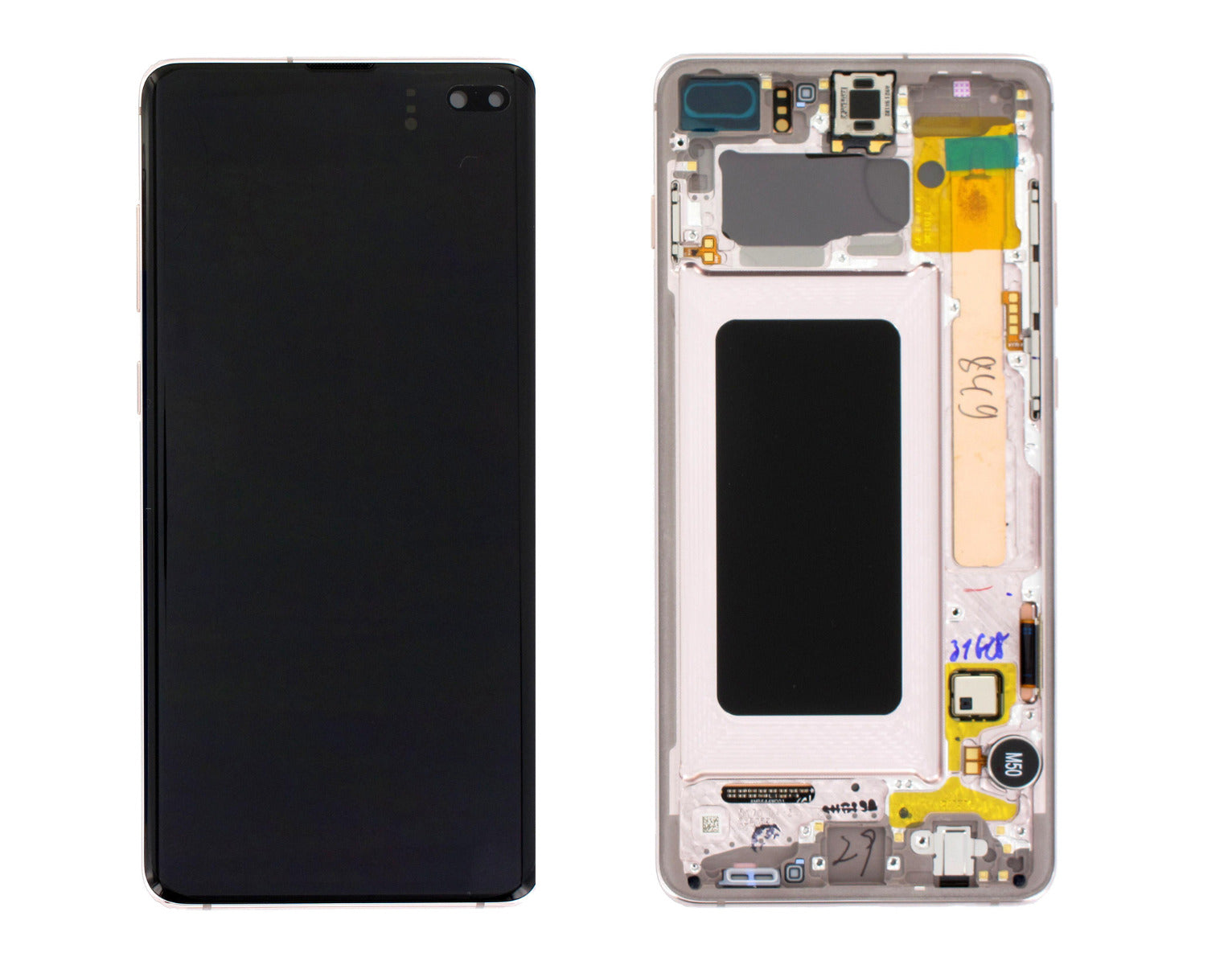Samsung Galaxy S10+ S10 Plus SM-G975F Lcd Touch Screen Display Complete Original Genuine Ceramic White With Frame